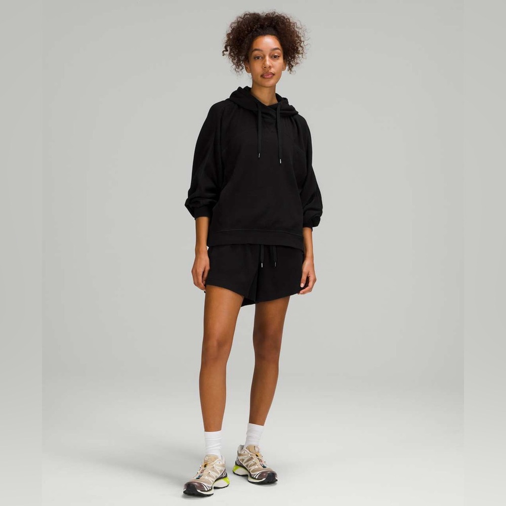 61. Lululemon black waffle athletic hoodie - Picture 2 of 11